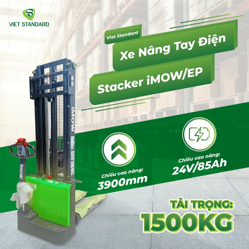 Kho logistics, thương mại điện tử và siêu thị thường dùng stacker để gom hàng, đưa